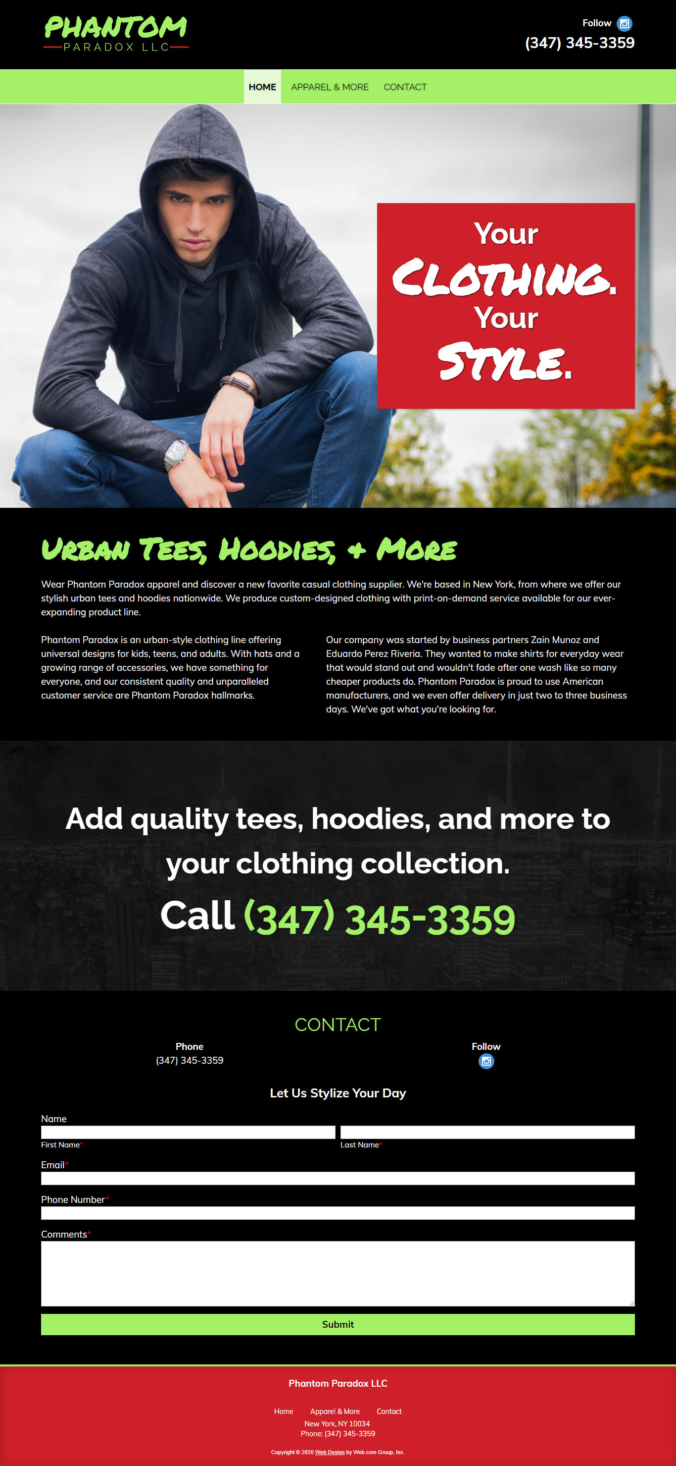 Phantom Paradox LLC Website