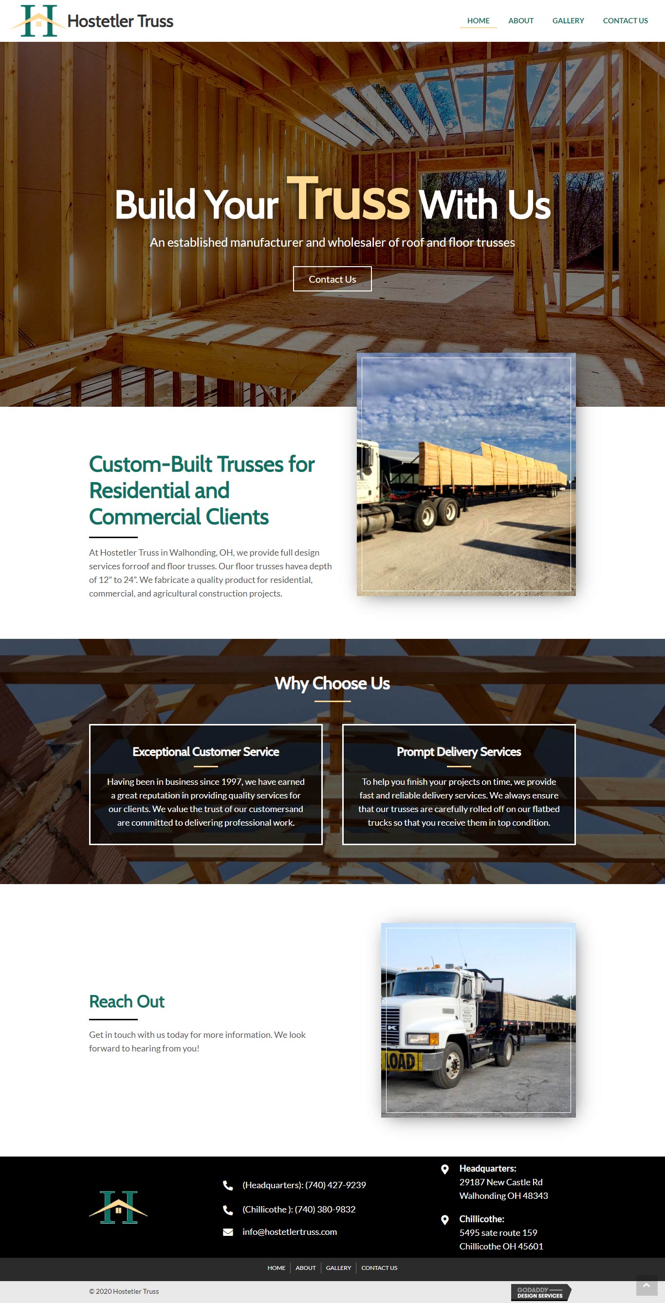 Hostetler Truss Website
